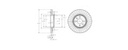 [DELBG3430] DISQUE FREIN LAGUNA/SCENIC/MEGANE/ (PAIRE)