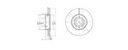 [DELBG3833C] DISQUE FREIN AUDI A3 (PAIRE) oe=1K0615301T