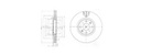 [DELBG4002] DISQUE FREIN AV PEUGEOT 307 (PAIRE)
