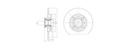 [DELBG9116RS] DISQUE FREIN AR CITROEN C4 /308 (UNITAIRE) oe=424966