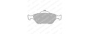 [DELLP1469] PLAQ FREIN  FIESTA TDI/11116