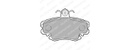 [DELLP885] PLAQ FREIN  CLIO/TWINGO GIR/635 oe=410609342R