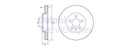 [DELBG4965C] DISQUE FREIN AUDI SEAT VW SKODA Ø276X24 oe=2Q0615301H