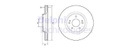 [DELBG4931C] DISQUE FREIN AV KIA SPORTAGE 1.6GDI 1.7CRDI TUCSON 2.0 CRDI